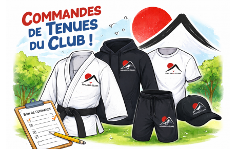 Commande de tenues du club
